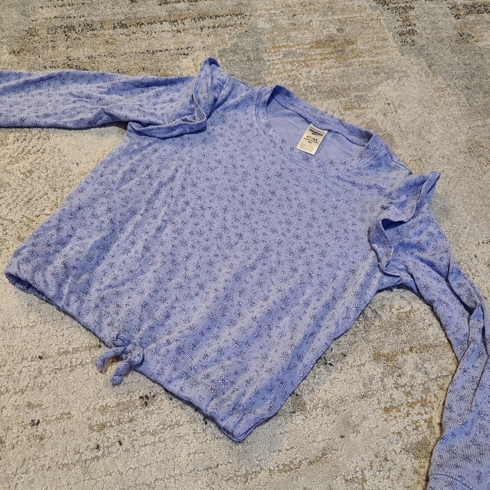 OshKosh B'gosh Blue Patterned Long Sleeve Top